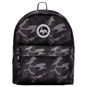 image of Hype Mono Camo Backpack (One Size) (Black/Grey)