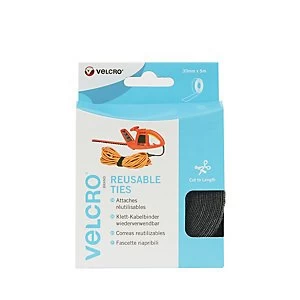 Image of VELCRO Brand ONE-WRAP Reusable Ties - Black 30mm x 5m
