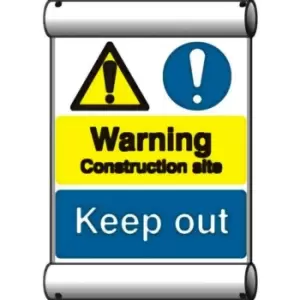 image of Warning Construction Site - RPVC (200 X 300MM)