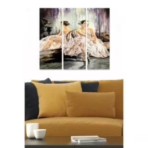 Image of MDF1176959 Multicolor Decorative MDF Painting (3 Pieces)