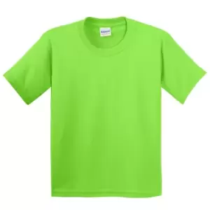 image of Gildan Youth Unisex Heavy Cotton T-Shirt (L) (Lime)