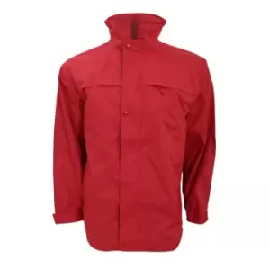 image of Result Mens Mid-Weight Multi-Function Waterproof Windproof Jacket (XS) (Red/Navy)