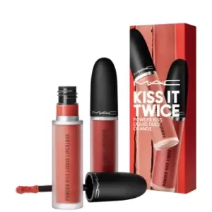Image of MAC Superstar Kiss It Twice Powder Kiss Liquid Duo Orange
