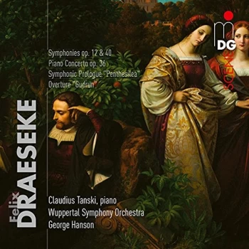 Image of Claudius Tanski; Wuppertal Symphony Orchestra - Felix Draeseke: Symphonies, Op. 12 & 40/Piano Concerto, Op. 36/.. CD