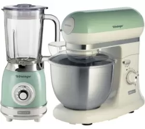 image of Ariete Green Glass Blender and Stand Mixer Stand Mixer