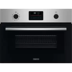 image of Zanussi ZVENM6X3 Built In Compact Electric Single Oven - Stainless Steel