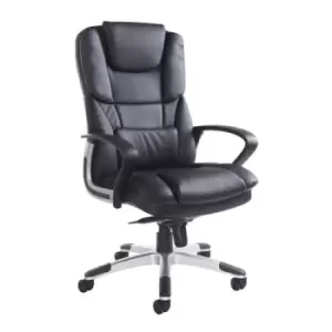 image of Palermo high back executive chair - Black faux leather