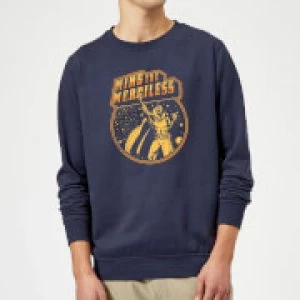 image of Flash Gordon Ming The Merciless Retro Comic Sweatshirt - Navy - 3XL