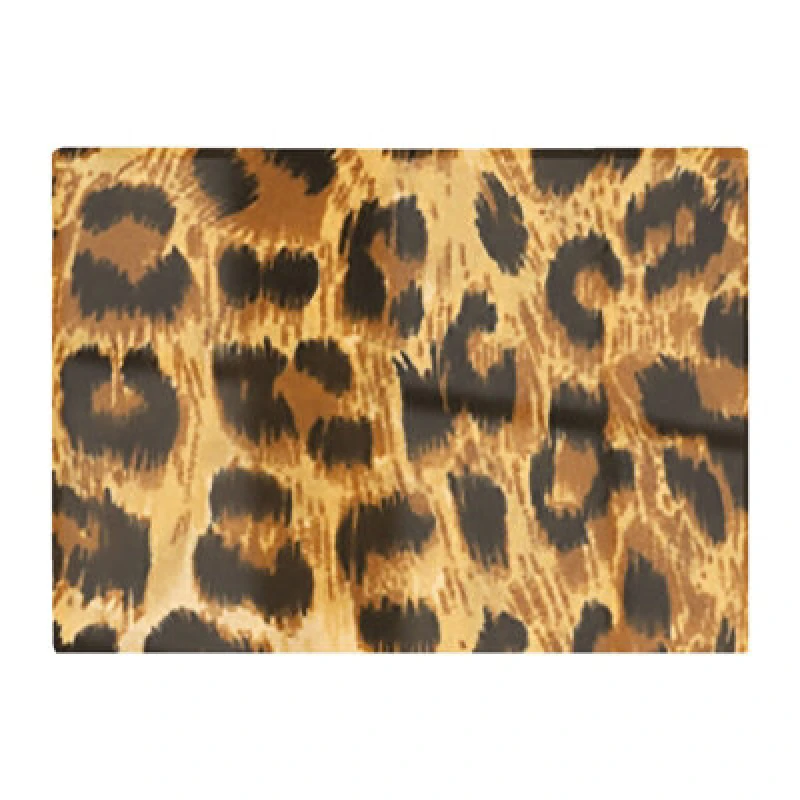 Image of Warren Reed Designer Wild Animal Pattern Glass Chopping Board