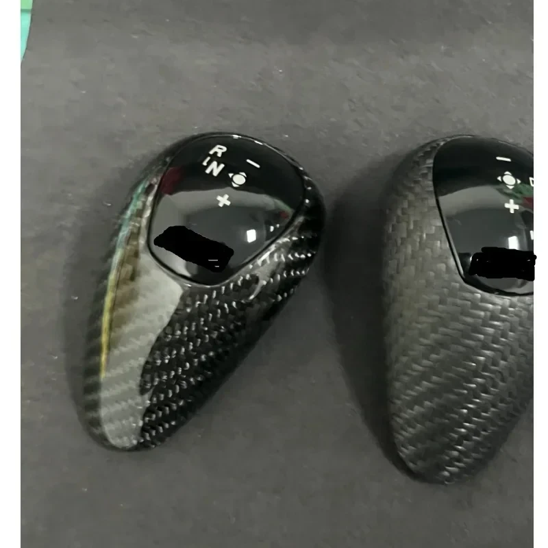 Image of Real Carbon Fiber Gear Shift Knob Cover Replacement for BMW M2 M3 M4 M5 M6 F87 F80 F82 F83 F10 F12 F13 F06