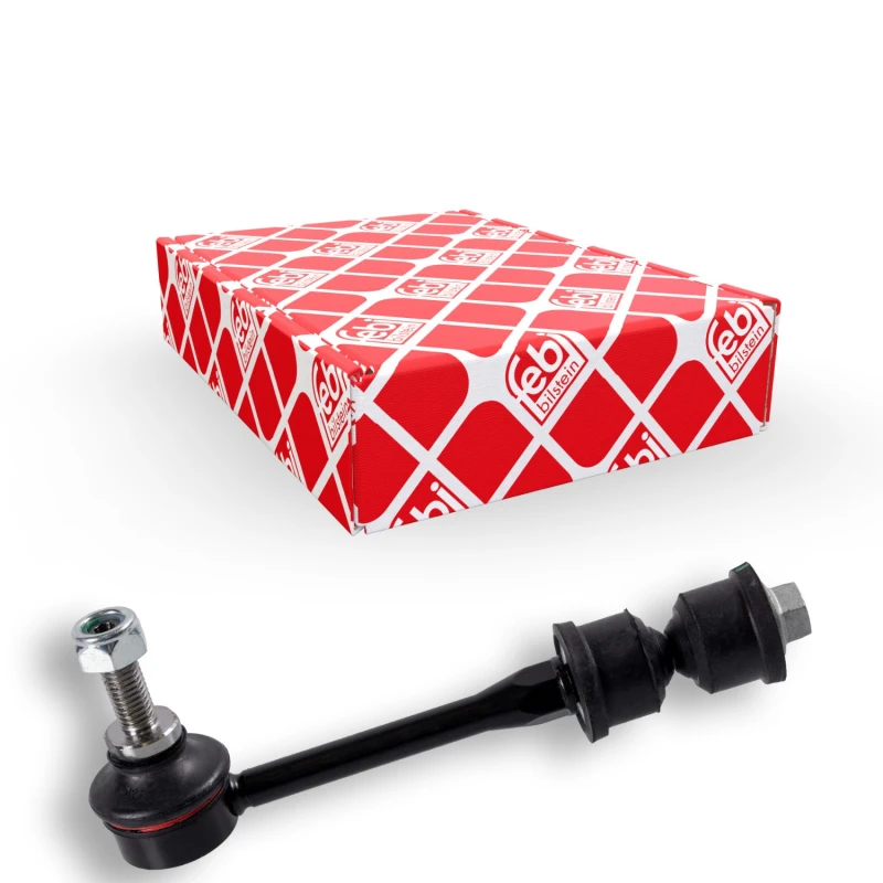 Image of FEBI BILSTEIN 31708 Anti-roll bar link OE Turbo NEW, with nuts, with washers Steel Link Stabiliser (3229)