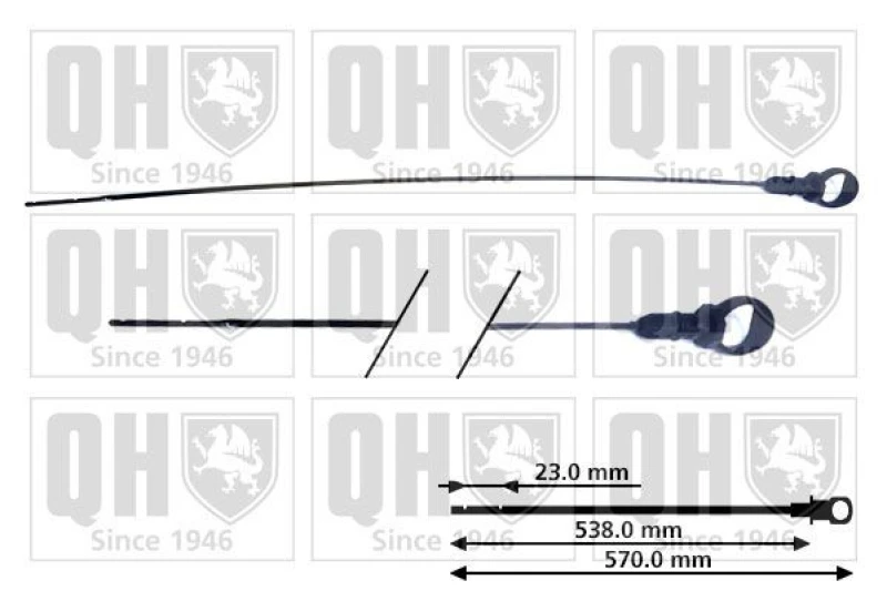 Image of QUINTON HAZELL Oil Dipstick QUINTON HAZELL QOD106