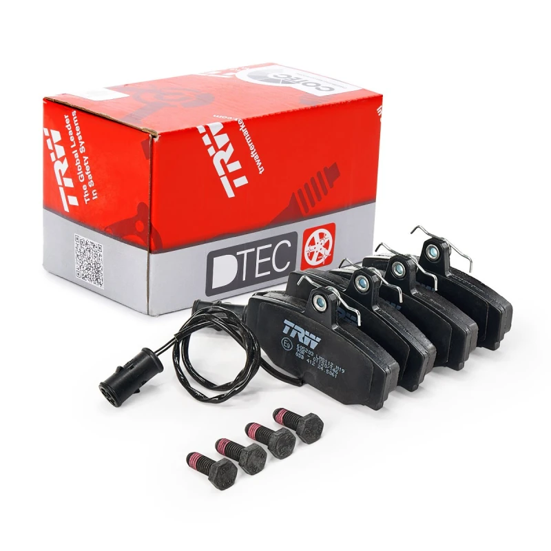 Image of TRW GDB412 Brake pad set incl. wear warning contact, with brake caliper screws Brake Pad Set,disc brake (402)
