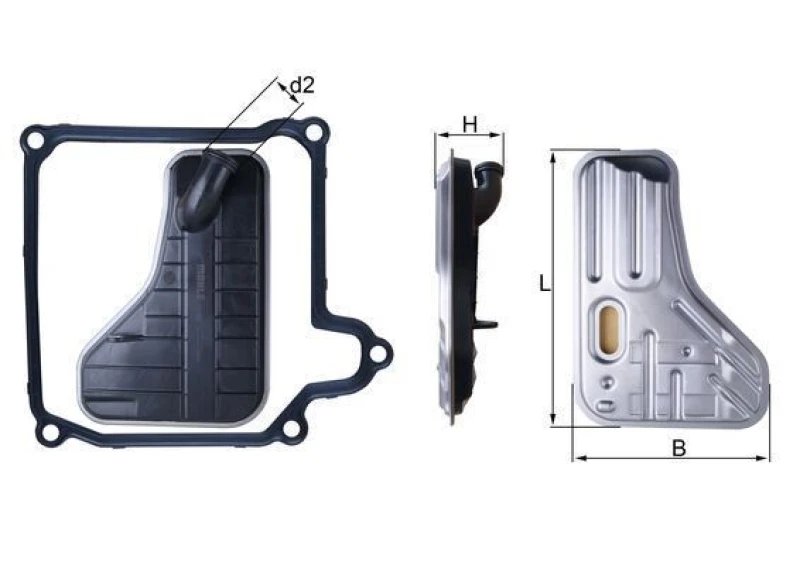 Image of Automatic transmission filter MAHLE HX 264D