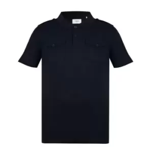 Image of Firetrap Double Pocket Polo Shirt Mens - Black