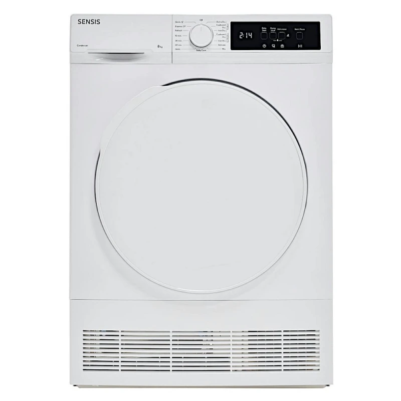 Image of Sensis TDCF018BW 8kg Condenser Dryer - White TDCF018BW