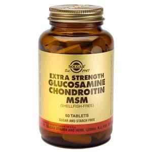 Image of Solgar Extra Strength Glucosamine Chondroitin MSM Tablets Shellfish Free 120 tablets