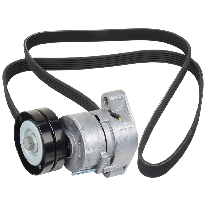 Image of RIDEX 542R1032 V-ribbed belt set with tensioner arm, tensioner pulley V-Ribbed Belt Set (542)