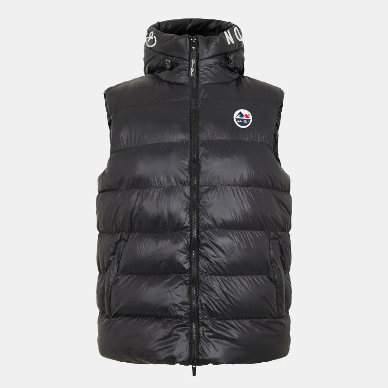 Image of Born Rich Mens Karnos Hooded Gilet Black male Small