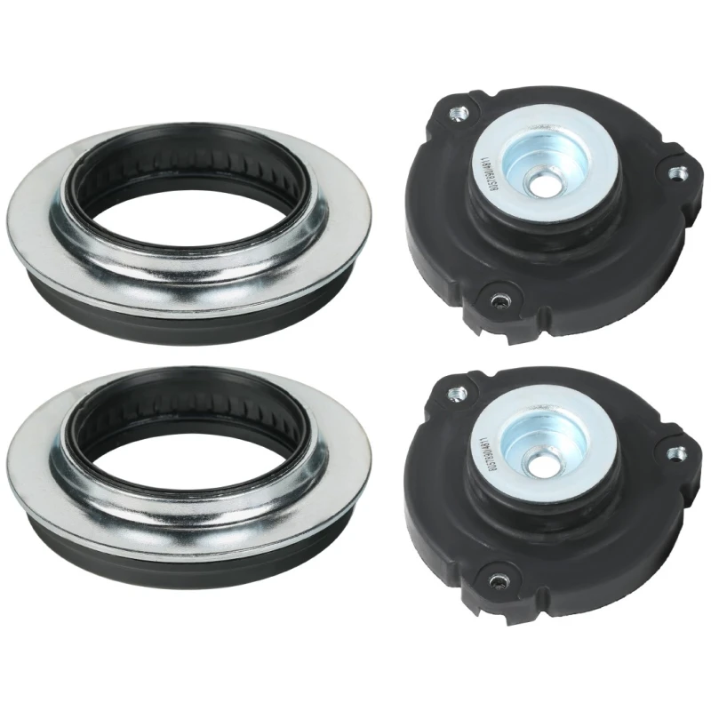 Image of RIDEX 1180S0763 Top strut mount Front axle both sides, with bearing(s) Suspension Strut Support Bearing (1180)