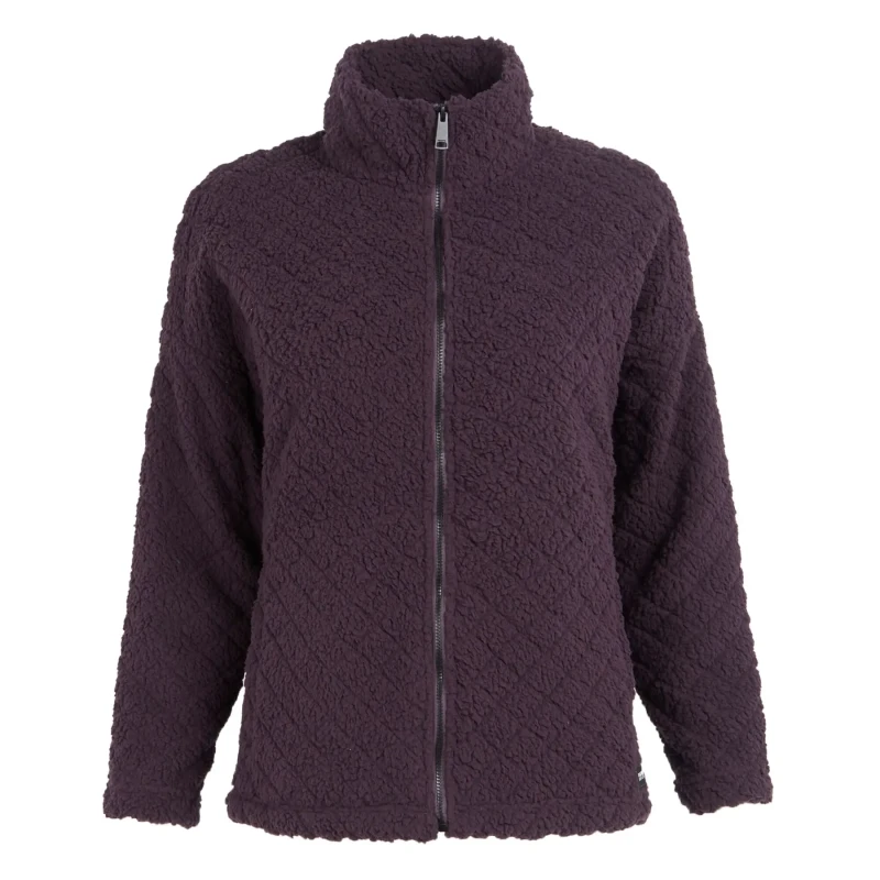Image of Womens fluffy fleece 1/2 zip Regatta Apphia Violet Female 46
