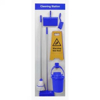 Image of Spectrum Industrial Shadowboard Cleaning Station B Blue SB-BD02-BL