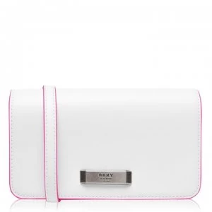 Image of DKNY Small Flap Cross Body Bag - WhtElecPnk NXF