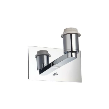 Image of Endon Collection Lighting - Endon Lighting Issac USB - Wall Lamp Chrome Effect Plate 1 Light IP20 - E27