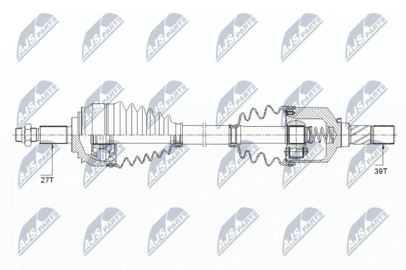 Image of NTY Drive shaft NTY NPW-RE-154