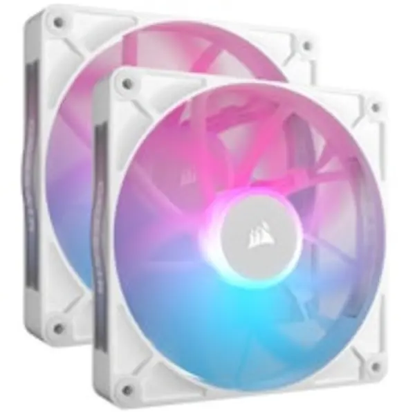 image of CORSAIR iCUE LINK RX140 RGB 140mm PWM Fans Starter Kit - White