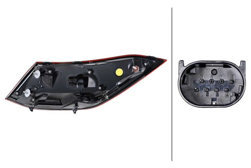 Image of HELLA Rear light HELLA 2SK 013 102-081