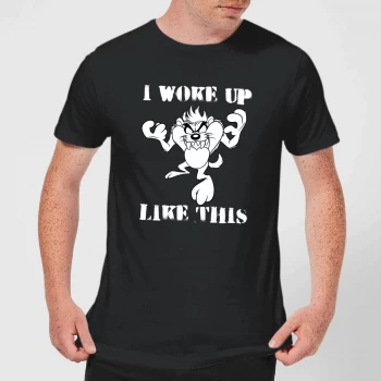 image of Looney Tunes I Woke Up Like This Mens T-Shirt - Black - 3XL - Black