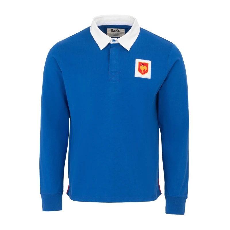 Image of KooGa Vintage Long Sleeve Rugby Shirt Mens France male Medium