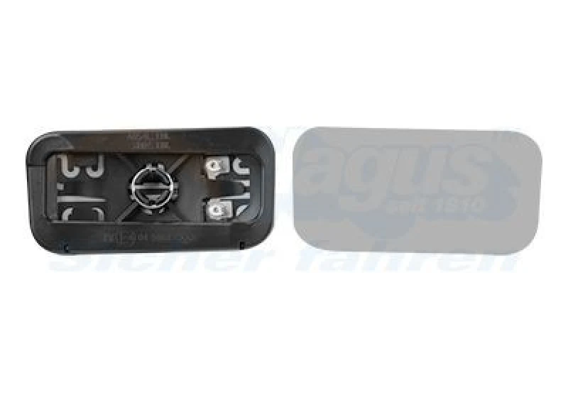 Image of VAN WEZEL Wing mirror glass VAN WEZEL 2973833