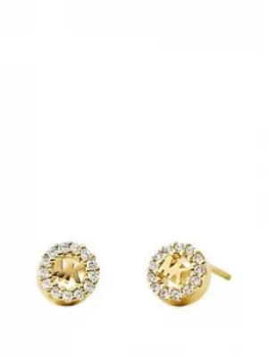 Image of Michael Kors Sterling Silver Ladies Earring, Gold, Women