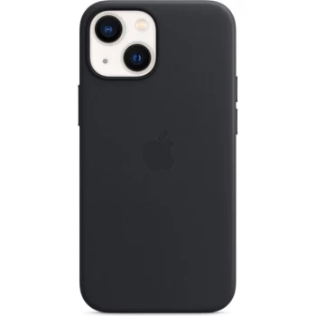 Image of Apple iPhone 13 Mini Leather Case with MagSafe Midnight MM0M3ZM/A