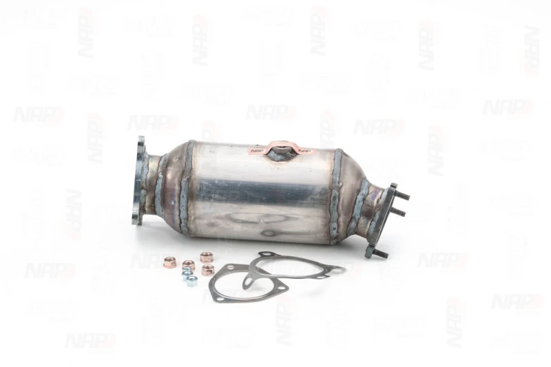 Image of NAP carparts CAK11509 Catalytic Converter with fastening/mounting material Catalyst Converter (429)