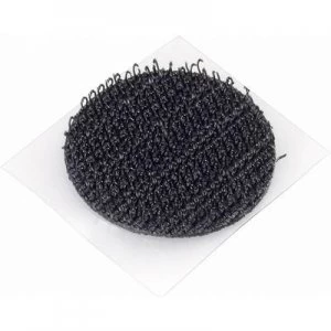 Image of Hook and loop stick on dot stick on Loop pad 35mm Black