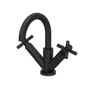 Image of Hudson Reed Tec Crosshead Mono Basin Mixer - Matt Black