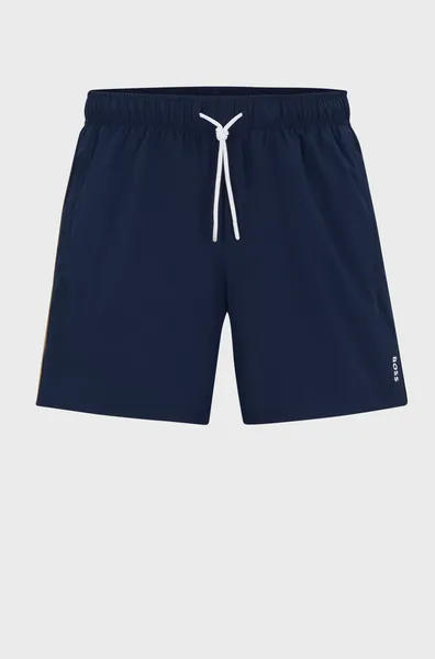 Image of BOSS Swimwear Iconic Shell Swimming Trunks - S Blue Swimwear and Beachwear male 50491594-413 S