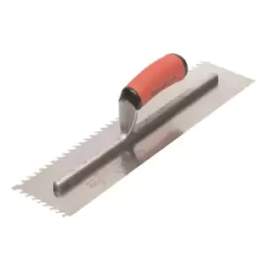Image of Marshalltown LayFlat 10mm Notch Trowel 16 x 4in