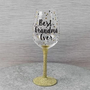 image of Celebrations Wine Glass - Best Grandma Ever