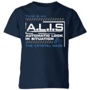 Image of Crystal Maze A.L.I.S. Kids T-Shirt - Navy - 11-12 Years