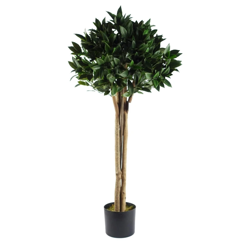 Image of Leaf 120cm Bay Tree Laurel UV Resistant Outdoor Dark Green