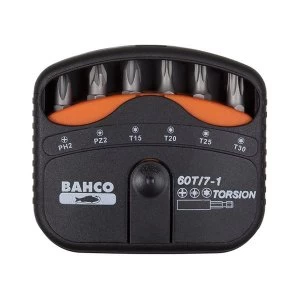 image of Bahco 60T/7-1 Torsion Bit Set, 7 Piece