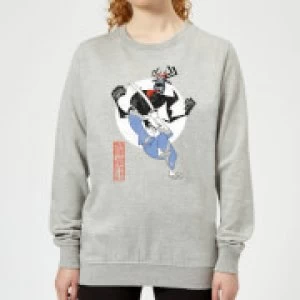 image of Samurai Jack Eternal Battle Womens Sweatshirt - Grey - L