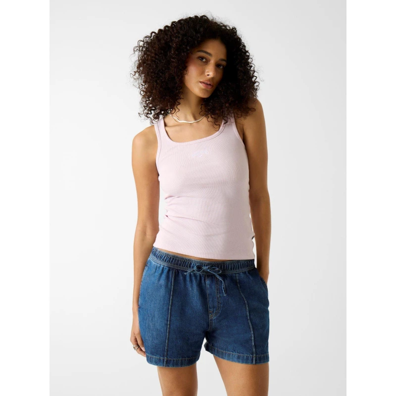 Image of Guess Womens Embroidered Star Tank Vest SMR LILAC S40R female 8 (XS)