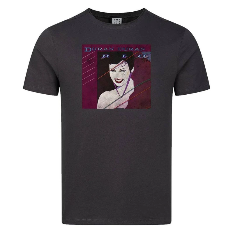 Image of Amplified Mens Rio Duran Duran T-Shirt in Charcoal Size: Large Charcoal Male L