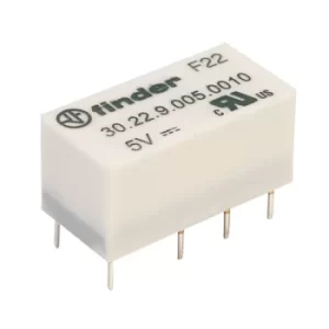 Image of Finder 30.22.9.005.0010 5V Relay DPDT BT47W/5