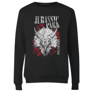 Image of Jurassic Park Isla Nublar 93 Womens Sweatshirt - Black - L
